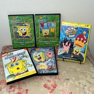 SpongeBob SquarePants Set of 5 DVD’s, Movies, Complete 1st Season, Where’s Gary?